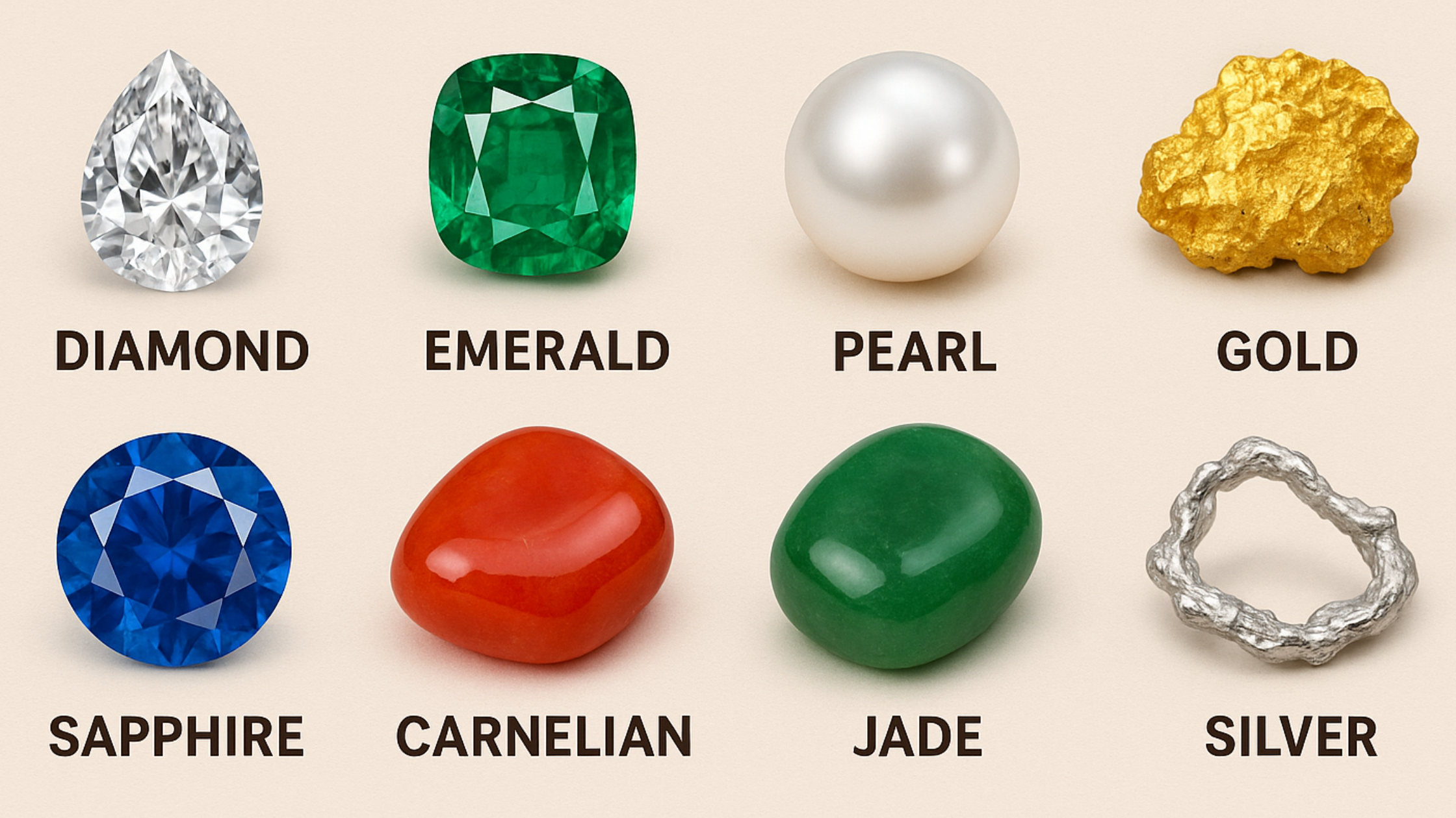 What Stones Or Materials Are Used To Make Each Piece A Style Statement